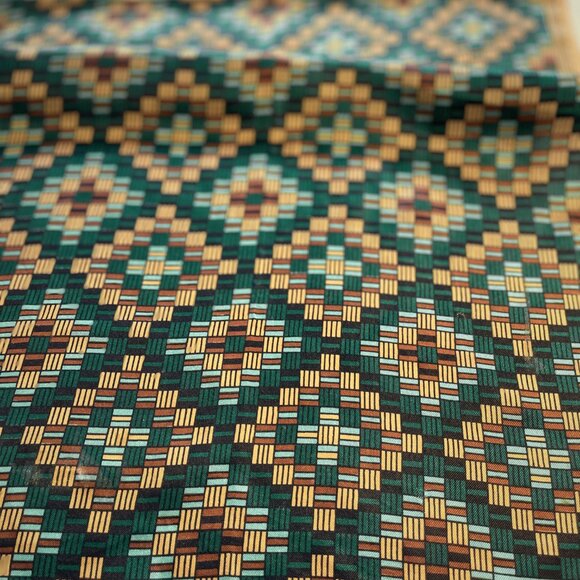 Elsa Schiaparelli Vintage Geometric Scarf – Modernist 1960s Design - Picture 3 of 13